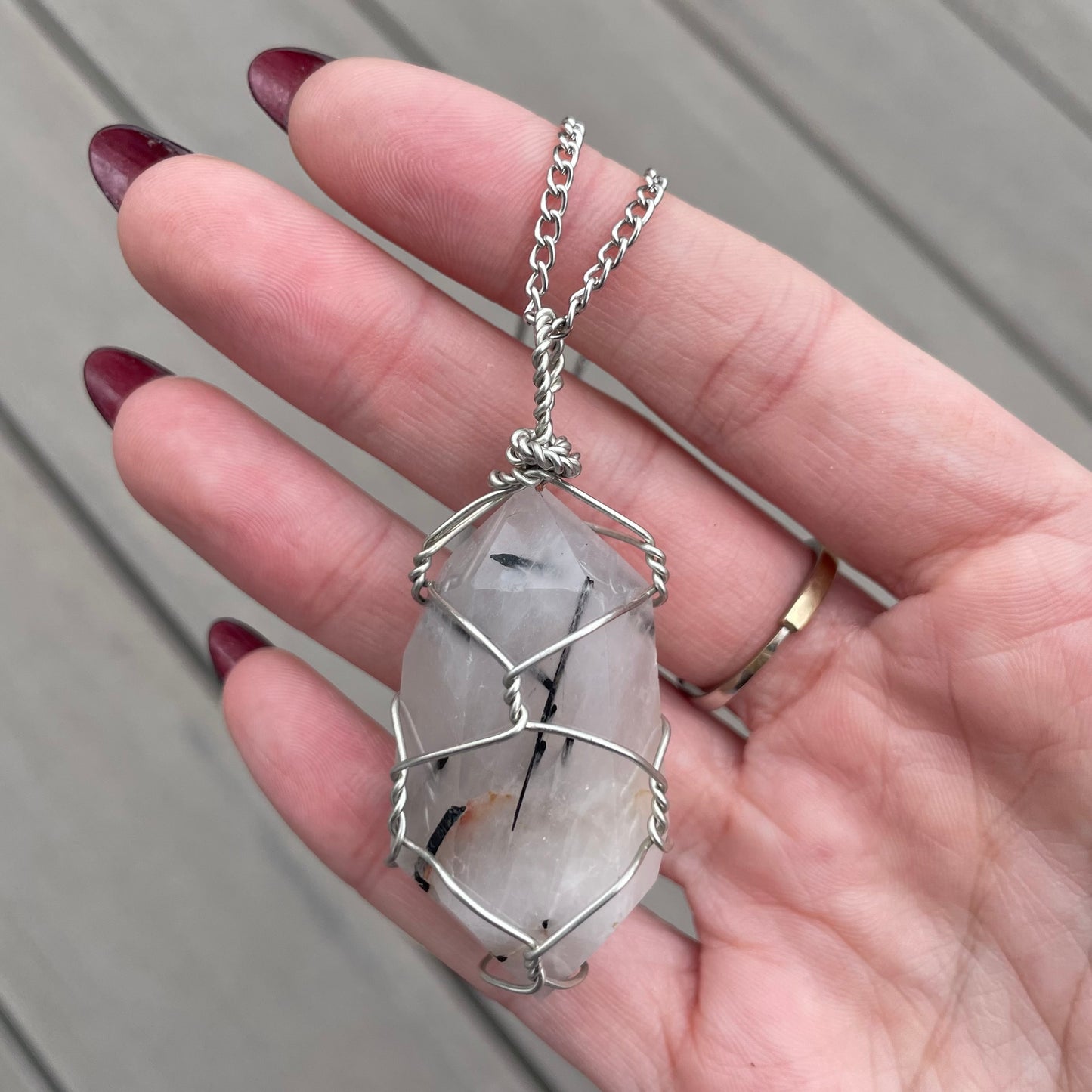 DT Tourmalinated Quartz Necklaces