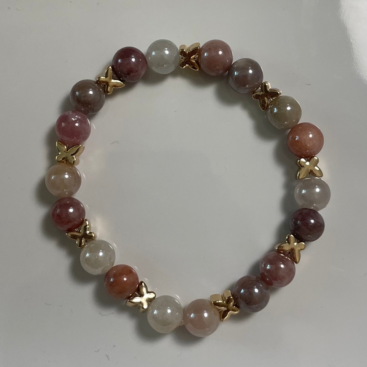 Aura Butterfly Bracelet: Sunstone