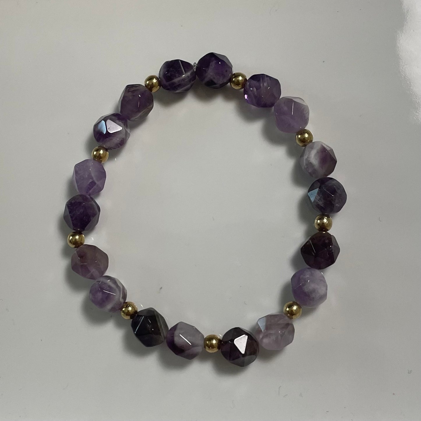 Aura Faceted Bracelet: Amethyst