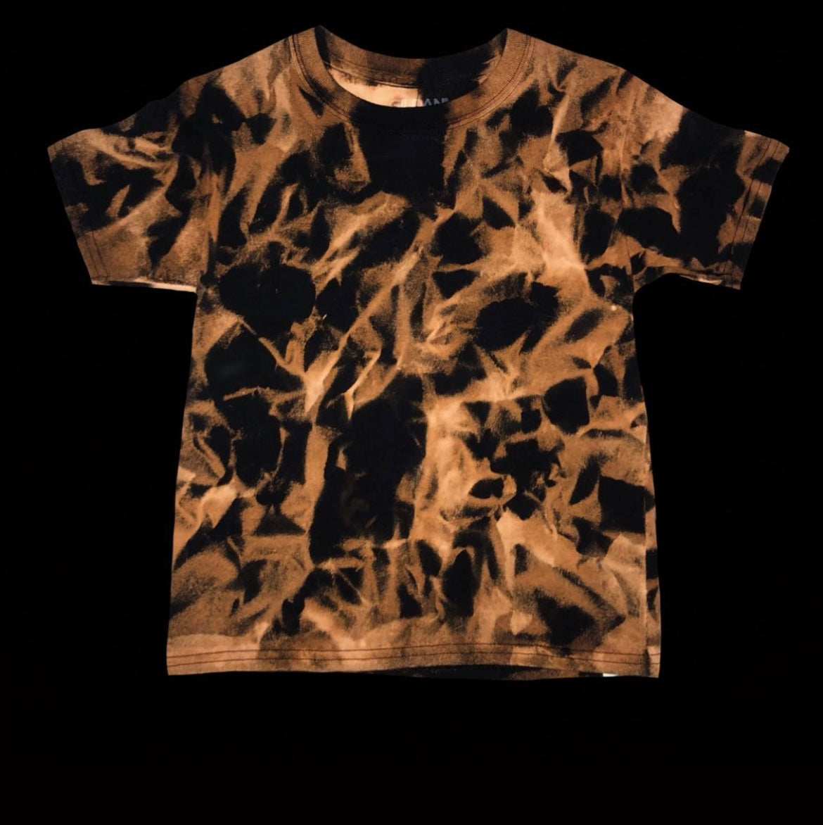 Youth XS (2-4) tee: handmade tie-dye