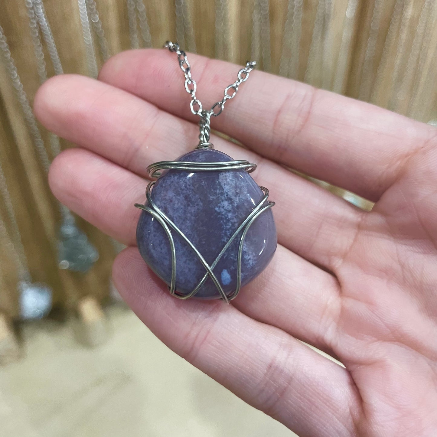 Tumbled Ocean Jasper Necklace