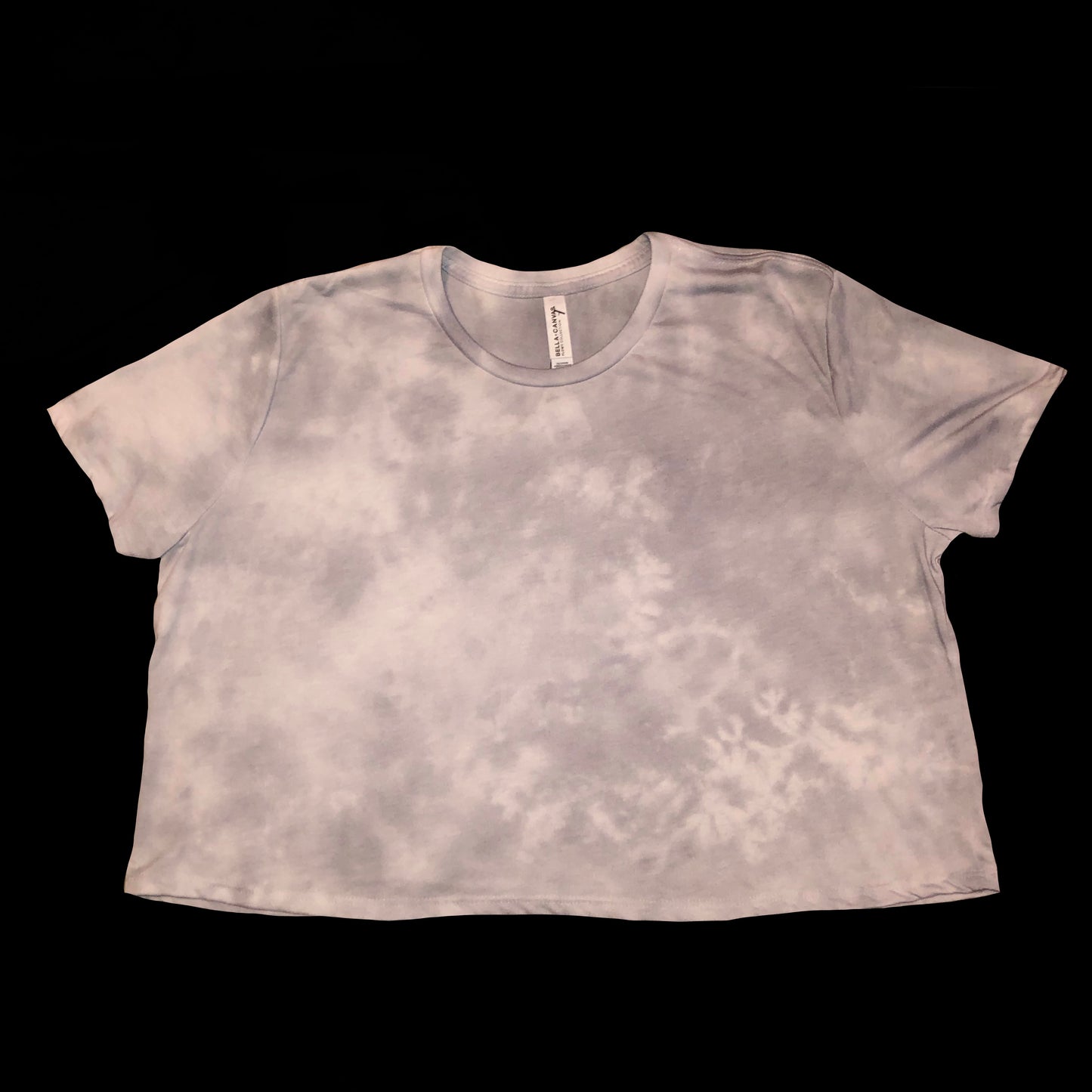 XL cropped tee: handmade tie-dye