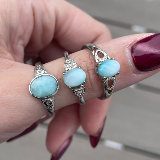 Larimar Rings
