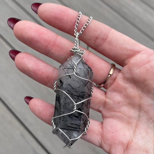 DT Tourmalinated Quartz Necklaces