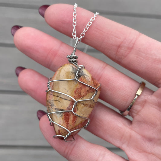 Tumbled Red Jasper Necklace