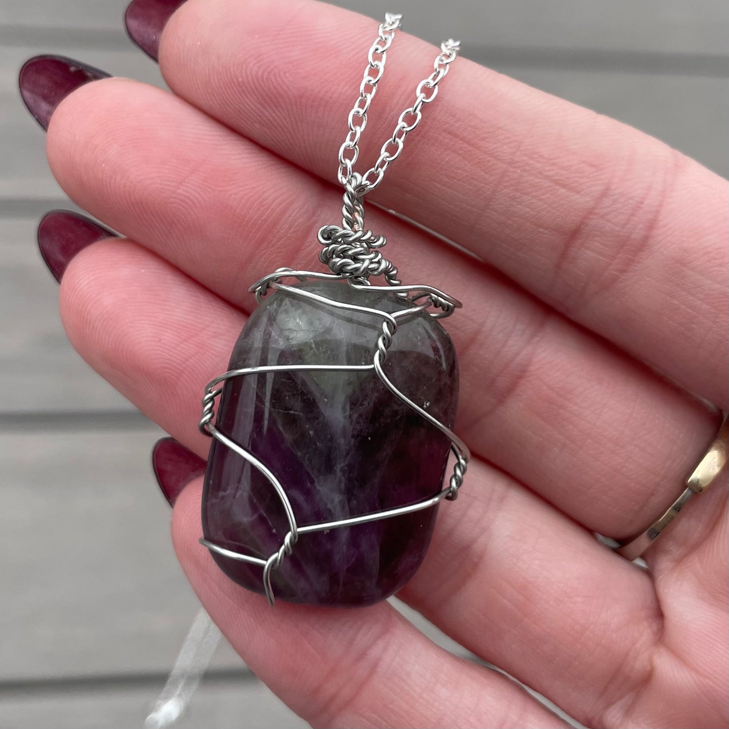 Tumbled Fluorite Necklace