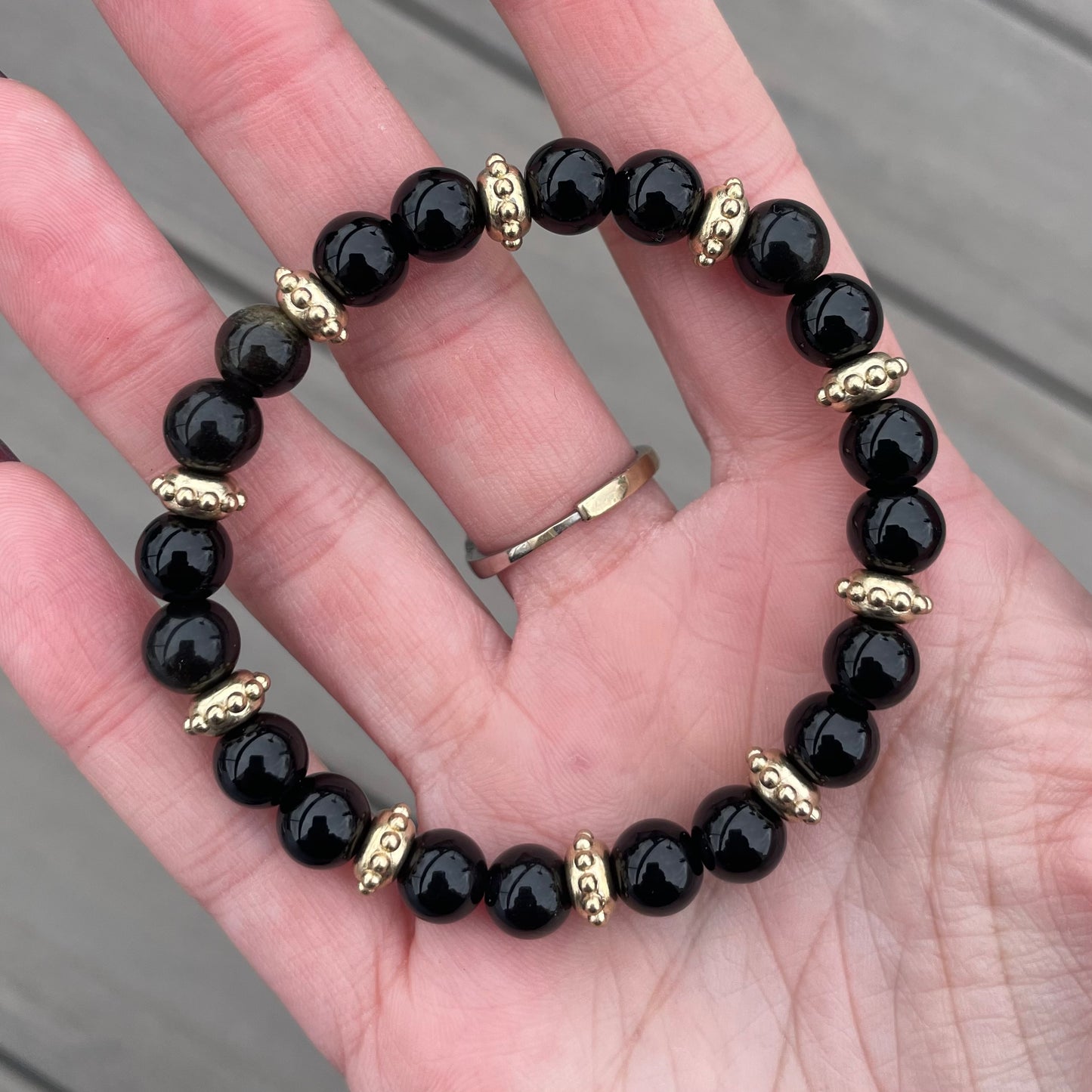 Aura Bracelet: Obsidian