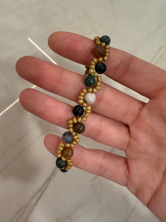 Wavy Bracelet: Ocean Jasper