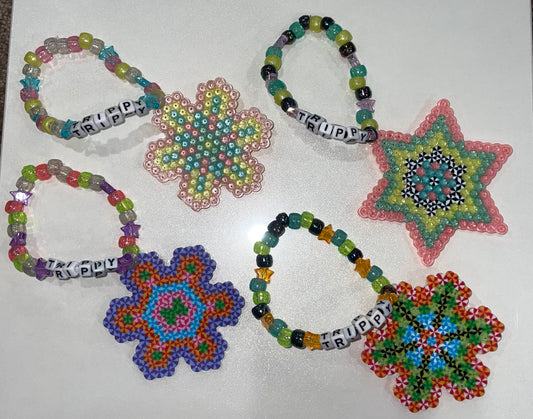 Trippy perler kandi bracelets