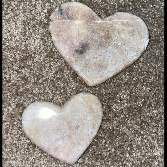 Pink Amethyst Hearts