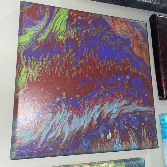 "Sweet Dreams" - 8x8 Acrylic Pour