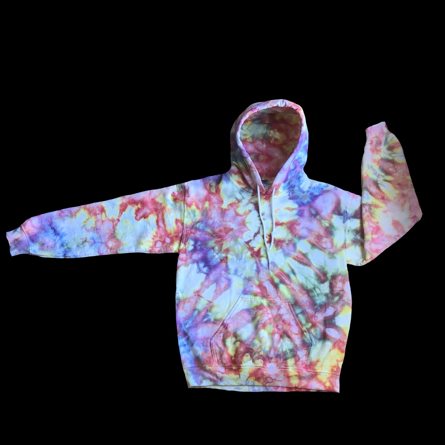 S hoodie: handmade tie-dye