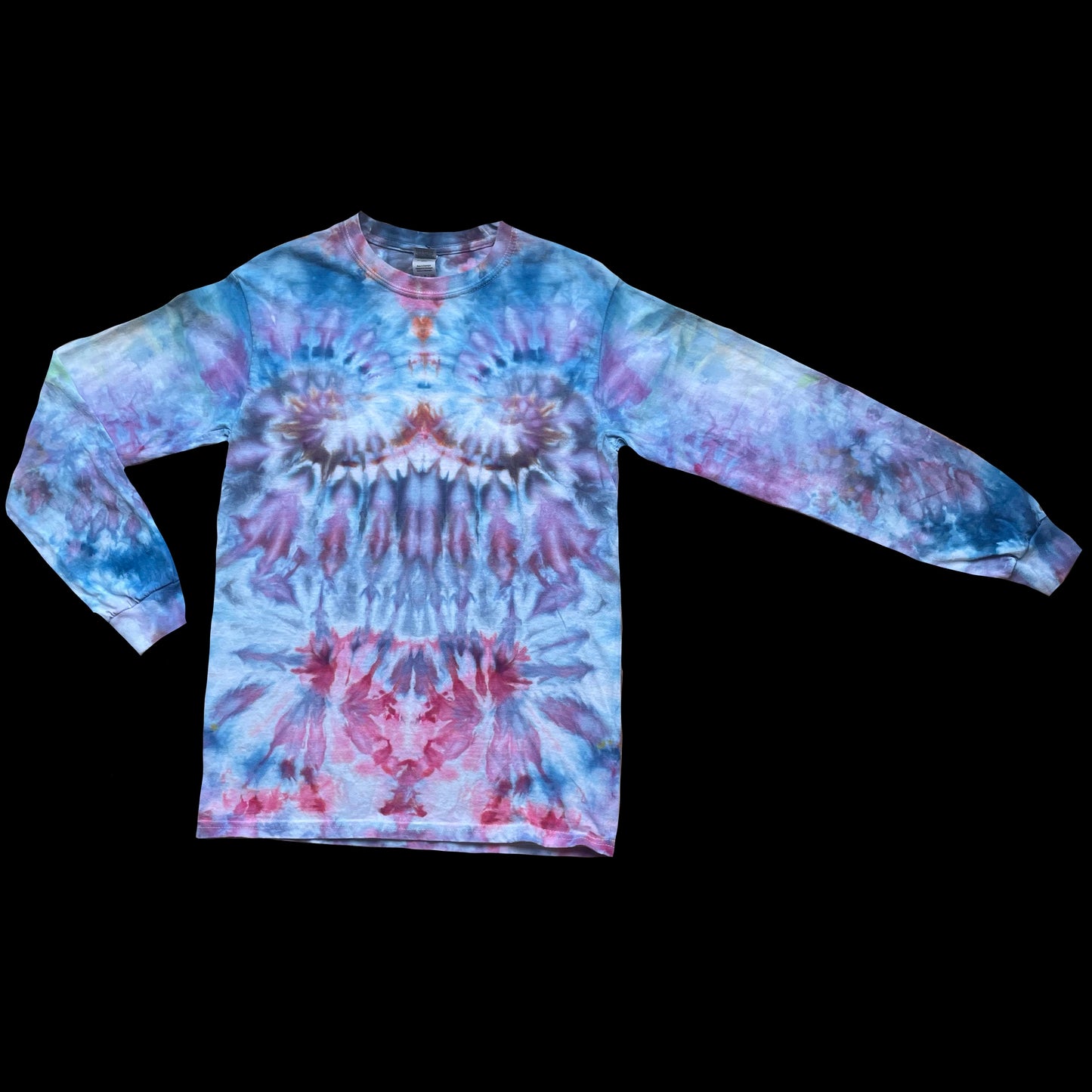 S long-sleeve tee: handmade tie-dye