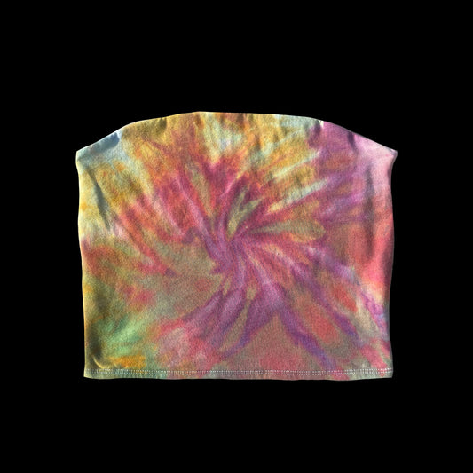 S tube top: handmade tie-dye