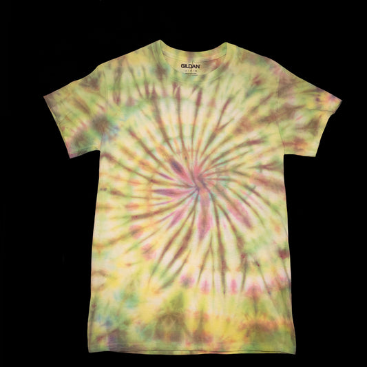 S tee: handmade tie-dye
