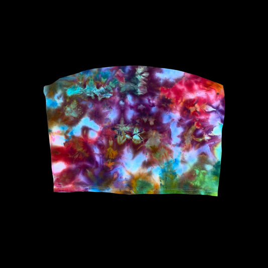 L tube top: handmade tie-dye